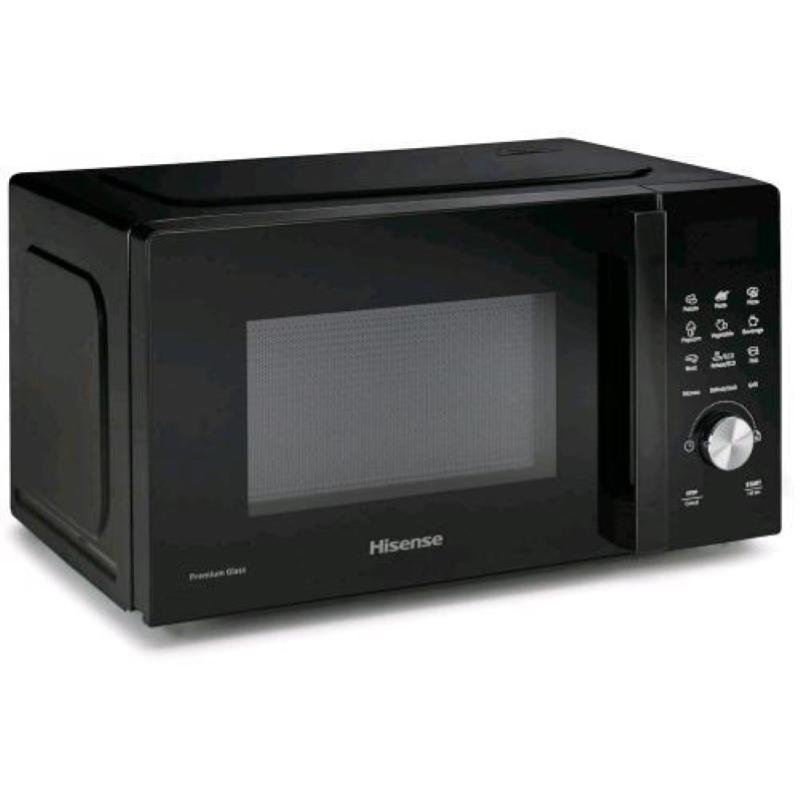 MICROONDE HISENSE H20MOBSD1HG, capacità 20 l, potenza microonde max 700 W, Funzione grill, Potenza grill 800 10 livelli di potenza, Nero