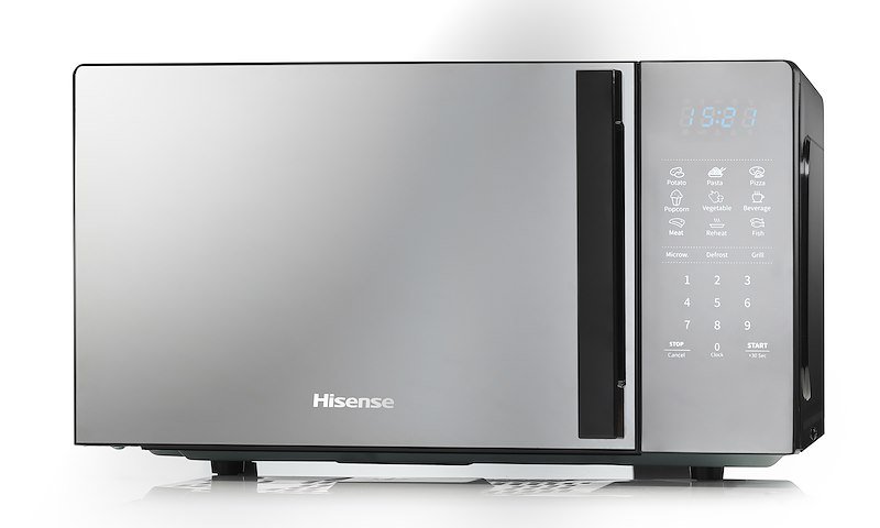 MICROONDE HISENSE H20MOMBS4HG, capacità 20 l, potenza microonde max 700 W, Funzione grill, Potenza grill 800 5 livelli di potenza, Specchio