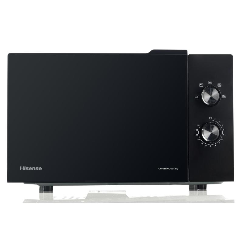 MICROONDE HISENSE H23MOBP2H4, capacità 23 l, potenza microonde max 800 W, 5 livelli di potenza, Nero