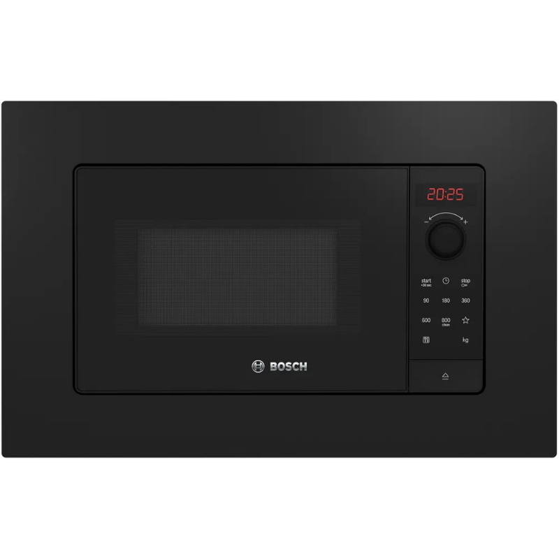 MICROONDE INCASSO BOSCH BFL623MB4, capacità 20 l, potenza microonde max 800 W, 5 livelli di potenza, Nero