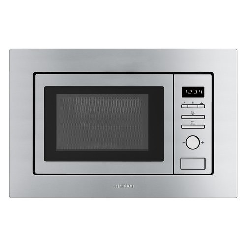 MICROONDE INCASSO SMEG FMI017X, capacità 17 l, potenza microonde max 800 W, Funzione grill, Potenza grill 1000 8 livelli di potenza, inox