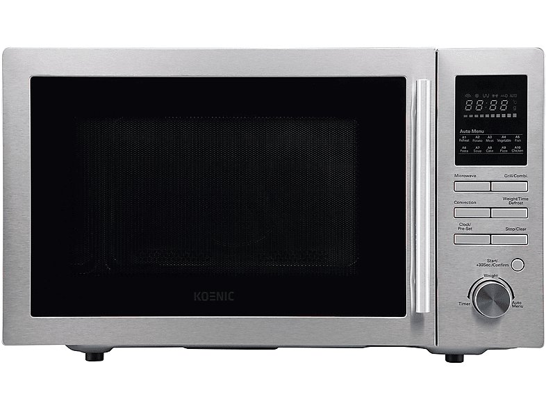 MICROONDE KOENIC KMWC 2524 DS, capacità 25 l, potenza microonde max 2500 W, Potenza grill 1100 5 livelli di potenza, Silver
