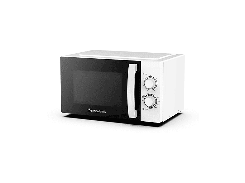 MICROONDE MELCHIONI FAMILY CRUNCHY, capacità 23 l, potenza microonde max 1280 W, Funzione grill, Potenza grill 1000 9 livelli di potenza, White