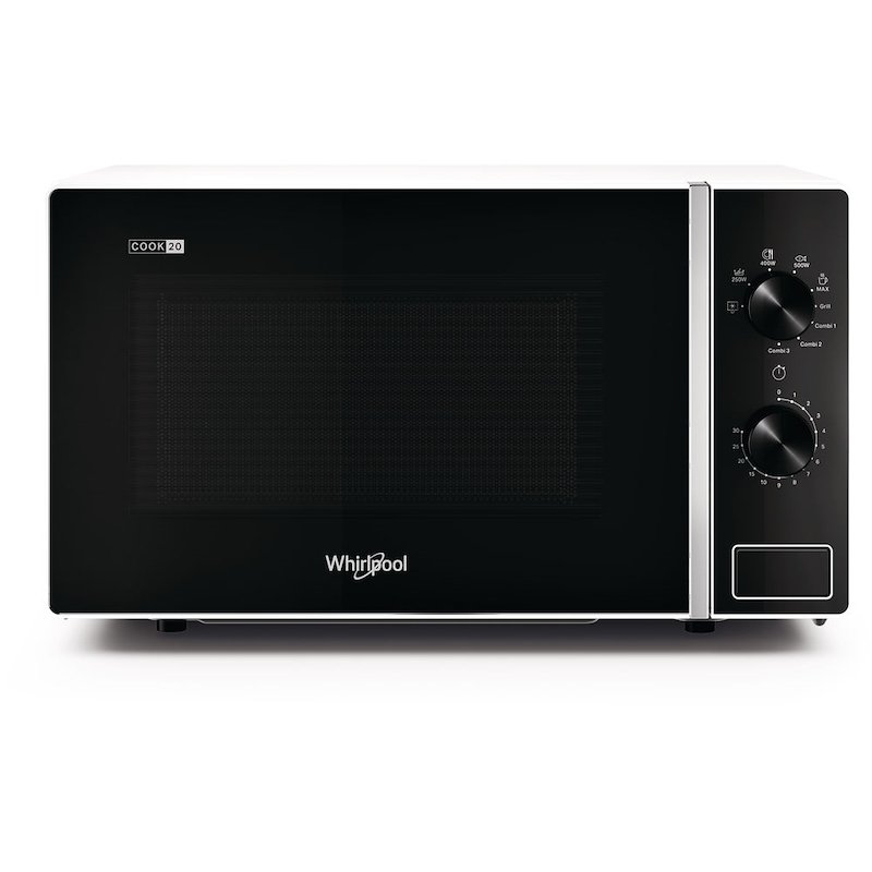 MICROONDE WHIRLPOOL MWP 103 W, capacità 20 l, potenza microonde max 700 Funzione grill, Potenza grill 1000 5 livelli di potenza, Bianco