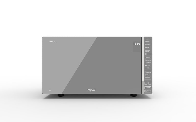 MICROONDE WHIRLPOOL MWP 304 M, capacità 30 l, potenza microonde max 900 W, Funzione grill, Potenza grill 1050 7 livelli di potenza, vapore, Mirror