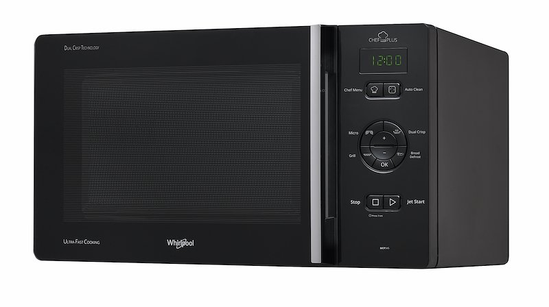 MICROONDE+GRILL+CRISP WHIRLPOOL MCP345BL, capacità 25 l, potenza microonde max 800 W, Funzione grill, Potenza grill 6 livelli di potenza, Nero MICROONDE+GRILL+CRISP WHIRLPOOL MCP345BL, capacità 25 l, potenza microonde max 800 W, Funzione grill, Potenza grill 6 livelli di potenza, Nero