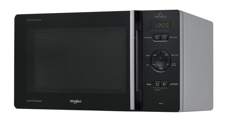 MICROONDE+GRILL+CRISP WHIRLPOOL MCP345SL, capacità 25 l, potenza microonde max 800 W, Funzione grill, Potenza grill 6 livelli di potenza, Silver