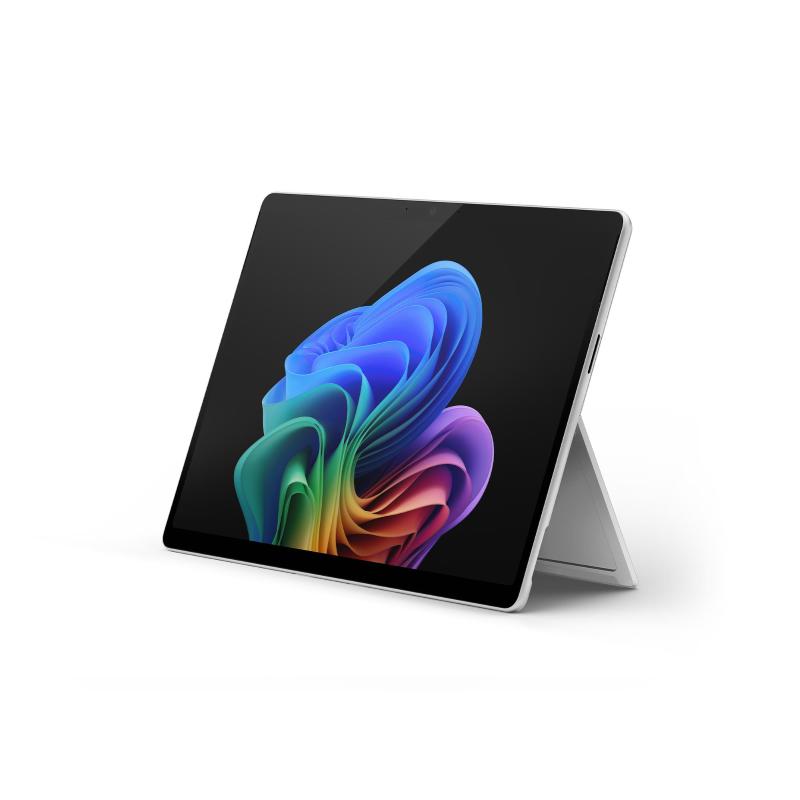 MICROSOFT Surface Pro Copilot+ PC NOTEBOOK, 13 ", processore Qualcomm Snapdragon X Plus X1P-64-100, Adreno™ Onboard Graphics, RAM 16 GB, 512 GB SSD, Platinum, Windows 11 Home