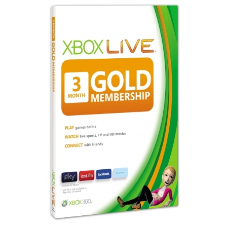 Microsoft - Xbox Live 3 Mesi Gold Card