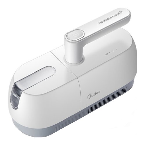 MIDEA Aspirapolvere / Sanificatore Materassi con Lampada UV a Batteria Ricaricabile Potenza 110 Watt Capacità 0,35 Litri Autonomia 20 Minuti Sterilizzazione del 99,99%