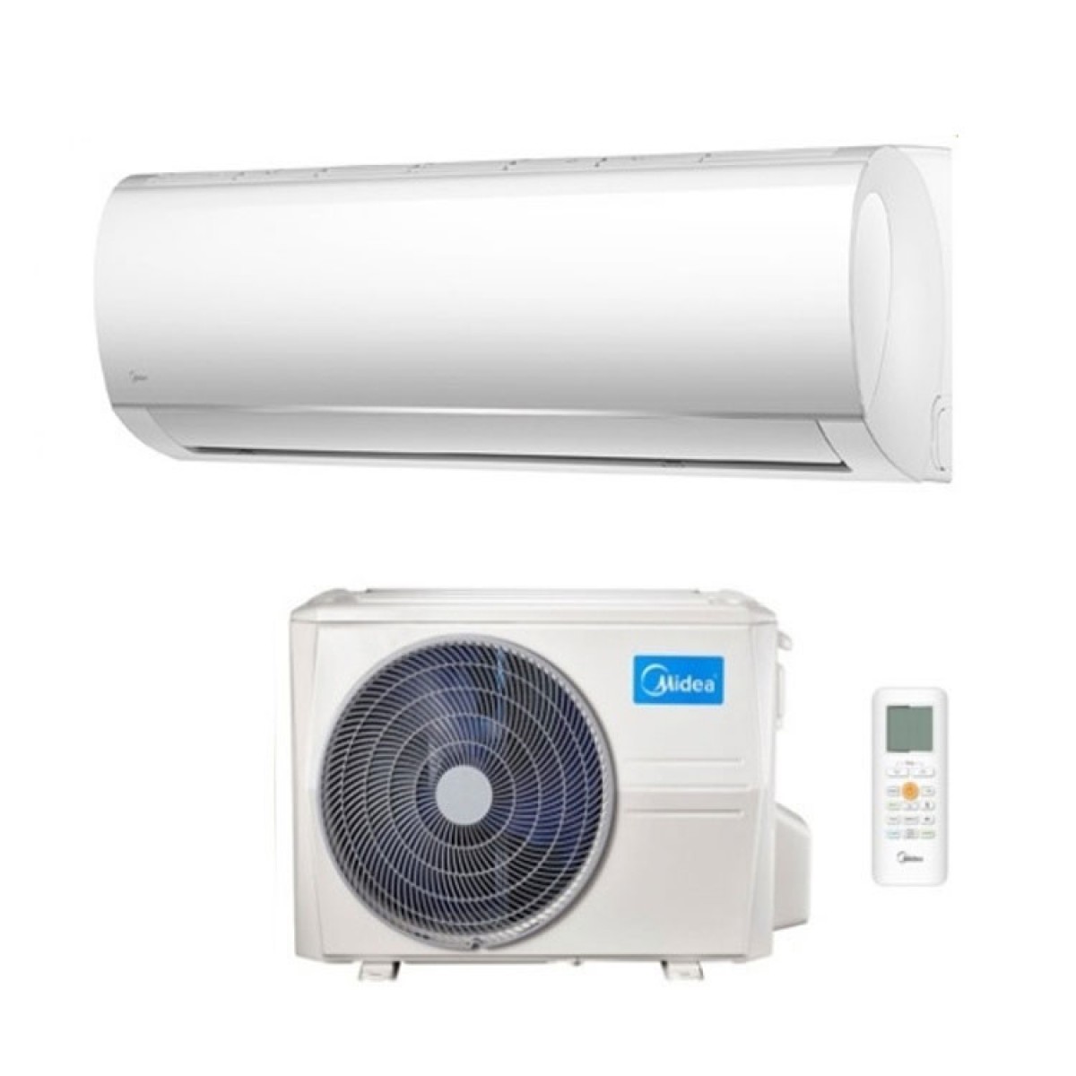 Midea Climatizzatore Inverter 2400 Btu /h Monosplit Condizionatore con Pompa di calore Classe A++/A+ Gas R32 (Unità Interna + Unità Esterna) - MTI-24 Serie Canalizzabile