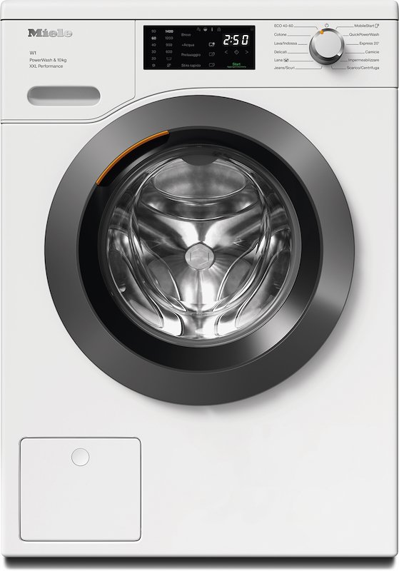 MIELE WCK 360 PW XL WCS LAVATRICE, Caricamento frontale, 10 kg, 11 programmi, Profondità 63,6 cm, Giri 1400 rpm, Bianco, livello rumorosità centrifuga 71 dB(A), Classe A