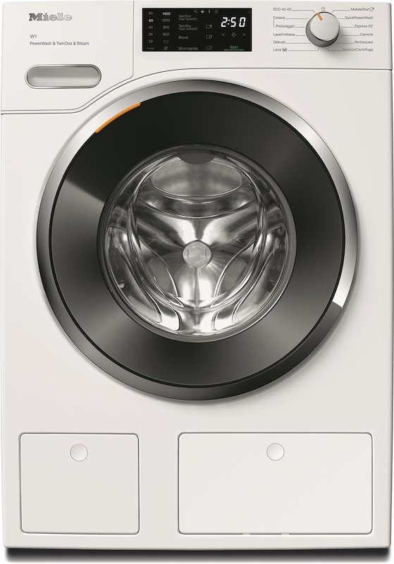 MIELE WWG 880 WCS LAVATRICE, Caricamento frontale, 9 kg, 11 programmi, Profondità 64,3 cm, Giri 1400 rpm, bianco, livello rumorosità centrifuga 72 dB(A), Classe A