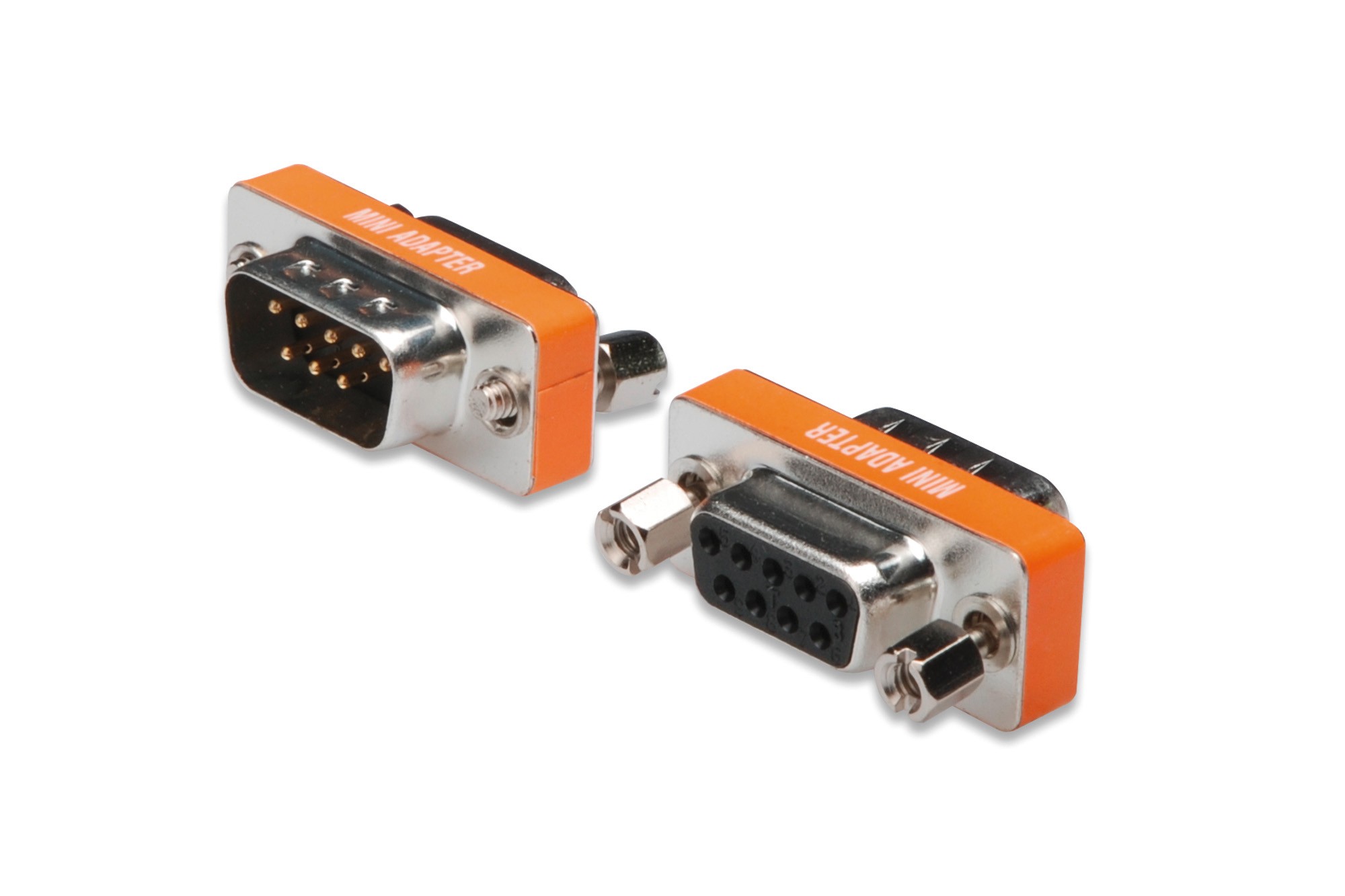 Mini Adattatore Null Modem 9 Poli Maschio/Femmina