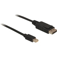 mini DP/DP 1.2 2 m Mini DisplayPort DisplayPort Nero, Cavo