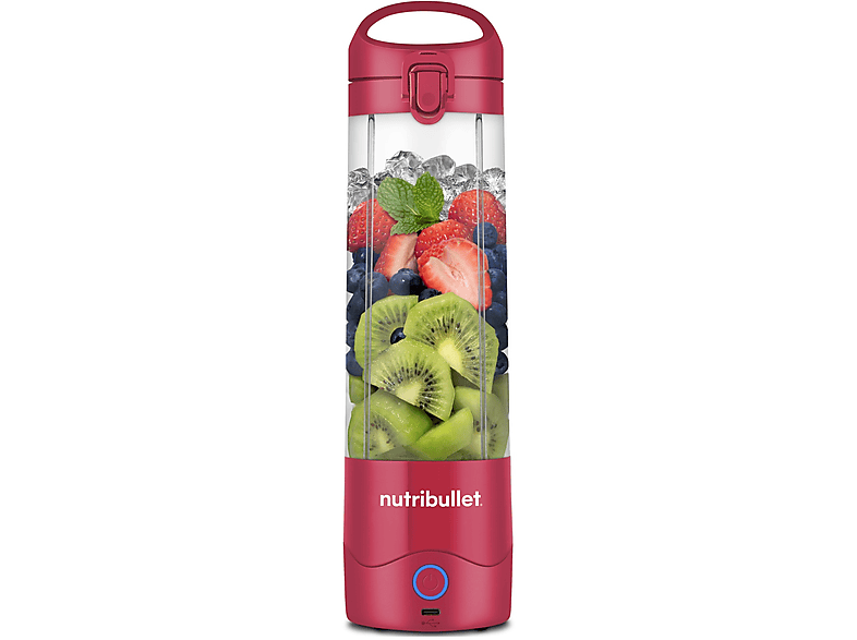Mini Frullatore NUTRIBULLET Portable NBP003MA, Compatto e Portatile, Ricaricabile USB-C, Smoothie Maker, Magenta