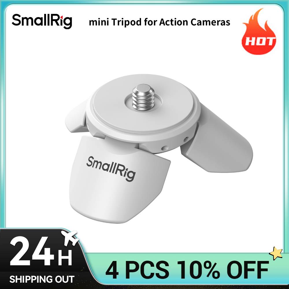 Mini treppiede SmallRig Pocket 4P per DJI, Insta360, GoPro e altre action camera, treppiede da tavolo compatto per gimbal portatile 6794