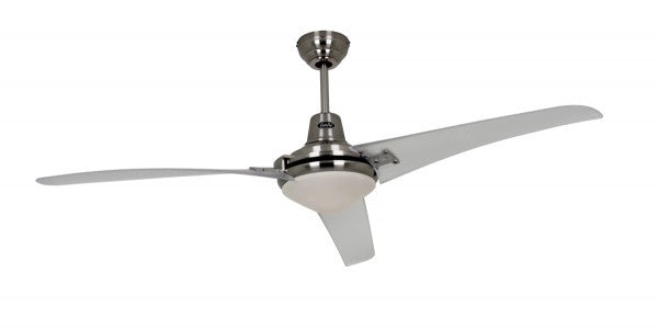 MIRAGE 142, Ventilatore con Luce, CasaFan Corpo: Cromato, Colore: Trasparente MIRAGE 142, Ventilatore con Luce, CasaFan Corpo: Cromato, Colore: Trasparente