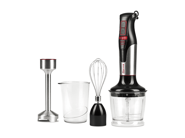 MIXER GIRMI IMMERSIONE CON KIT, Potenza massima 800 W, Recipiente da 0.5 l, Livelli di potenza 2 velocità