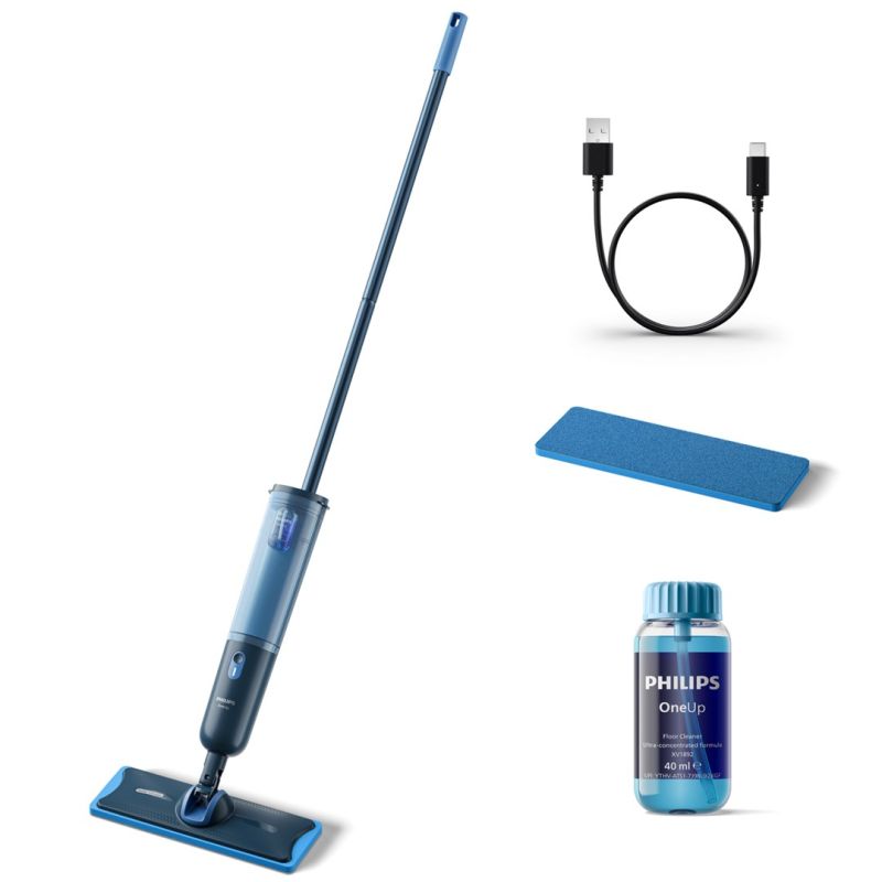 Mocio Elettrico Philips Oneup Serie 3000 Blu