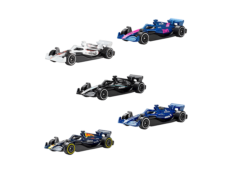 MODELLINO AUTO MATTEL HotWheels 5 Pack F1