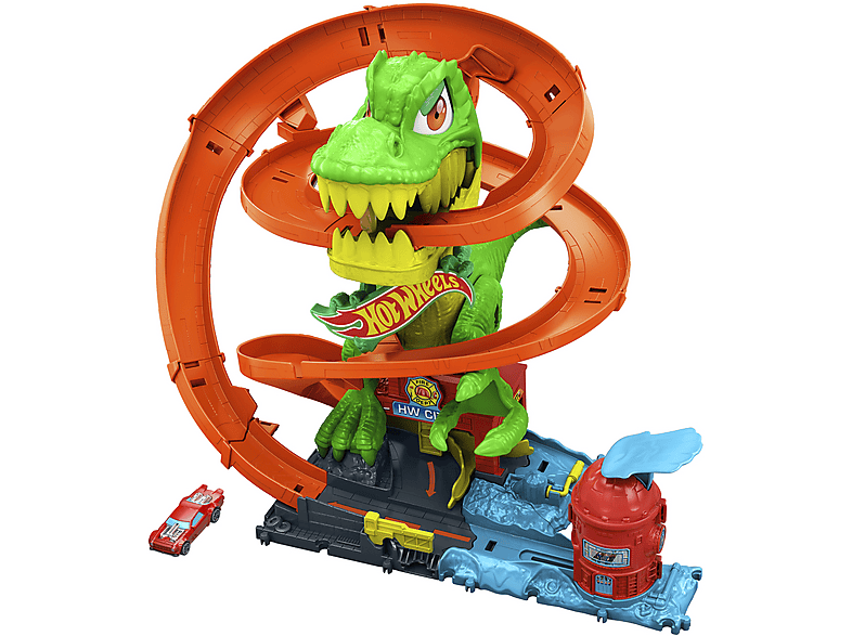 MODELLINO AUTO MATTEL HWCITY T-Rex Bat. Infuoc.