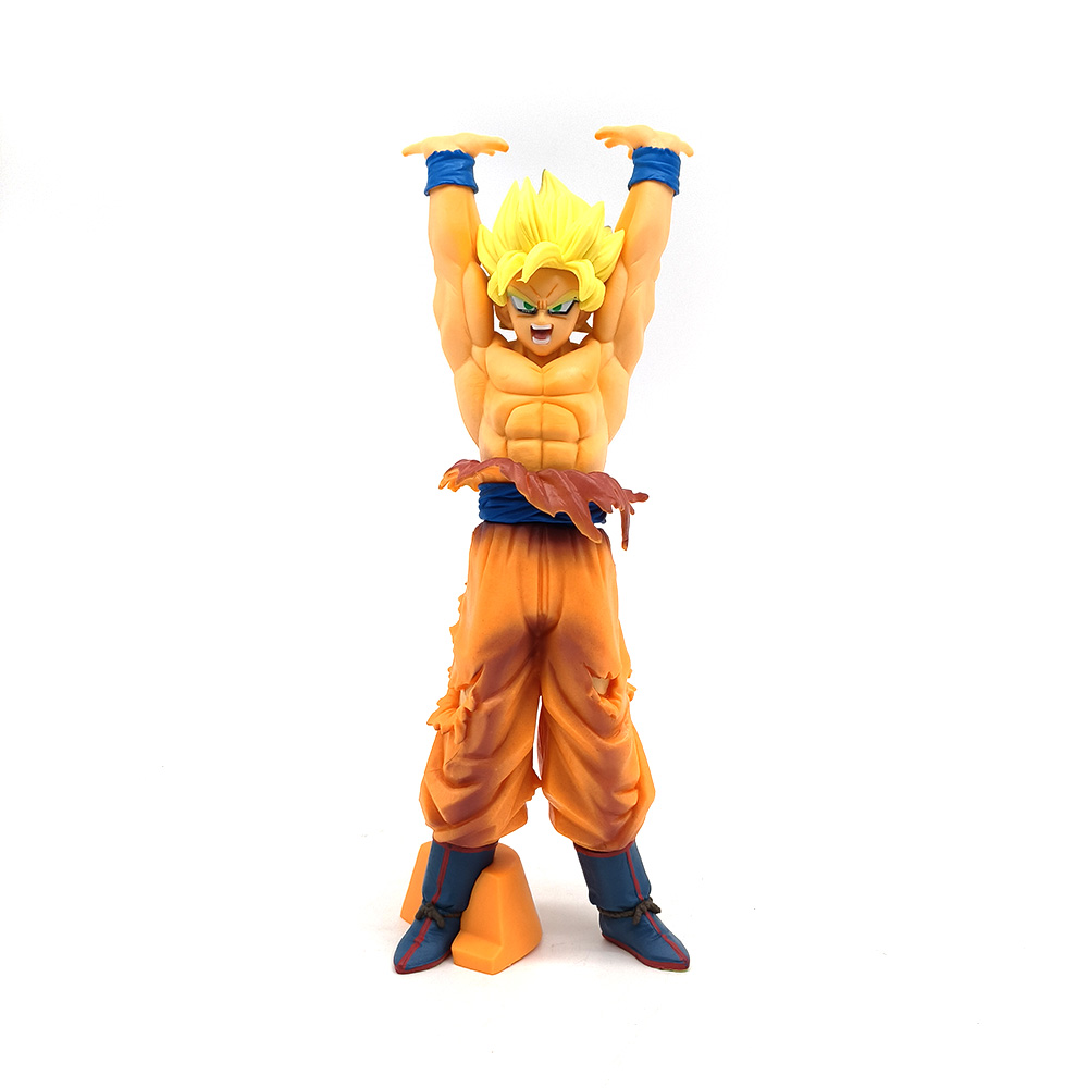 Modellino in PVC di Son Goku Super Saiyan di Dragon Ball, Collezione GK, Decorazione da Tavolo per Camera