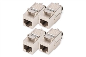 Modulo Keystone Cat 8.I Schermato Attacco Di Montaggio Senza Attrezzi - 4 Pezzi