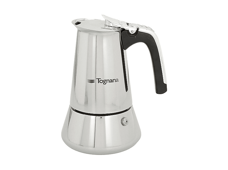 Moka TOGNANA Riflex, 2 tazze, Adatta a piani cottura gas, Acciaio inox