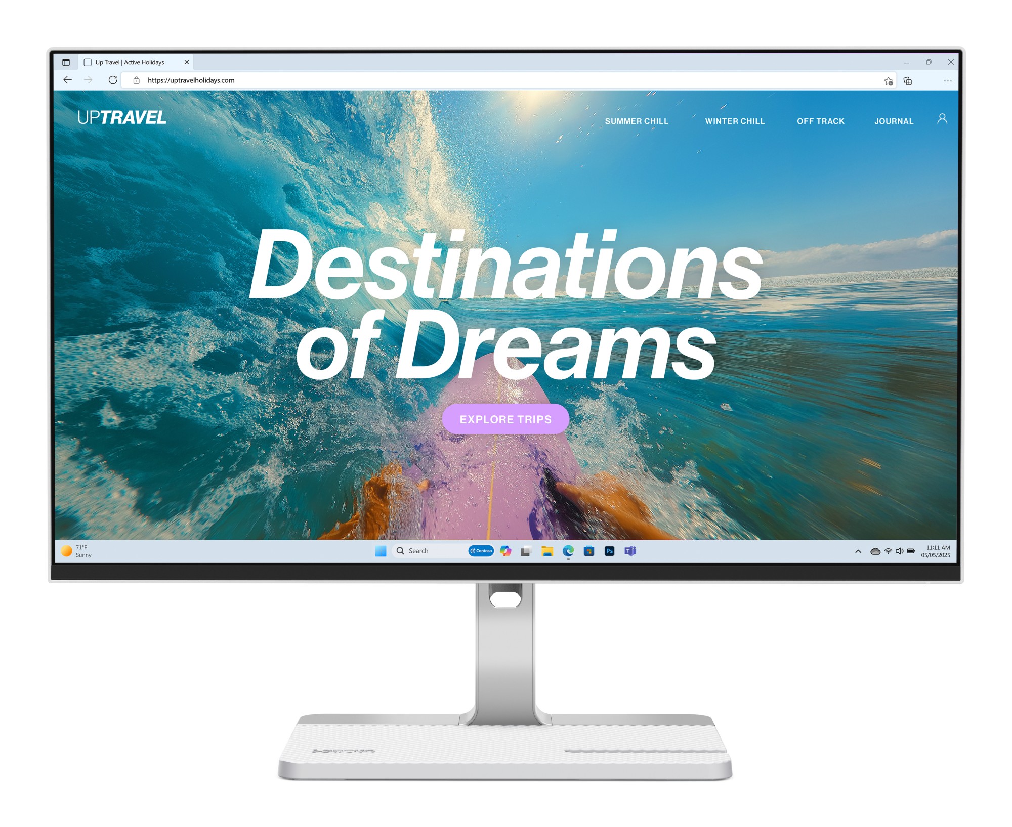 Mon 23.8Ips Hdmi Dp Fhd Wh Usb Mm L24D-4C 3Y Usbc 75W Webcam Bianco