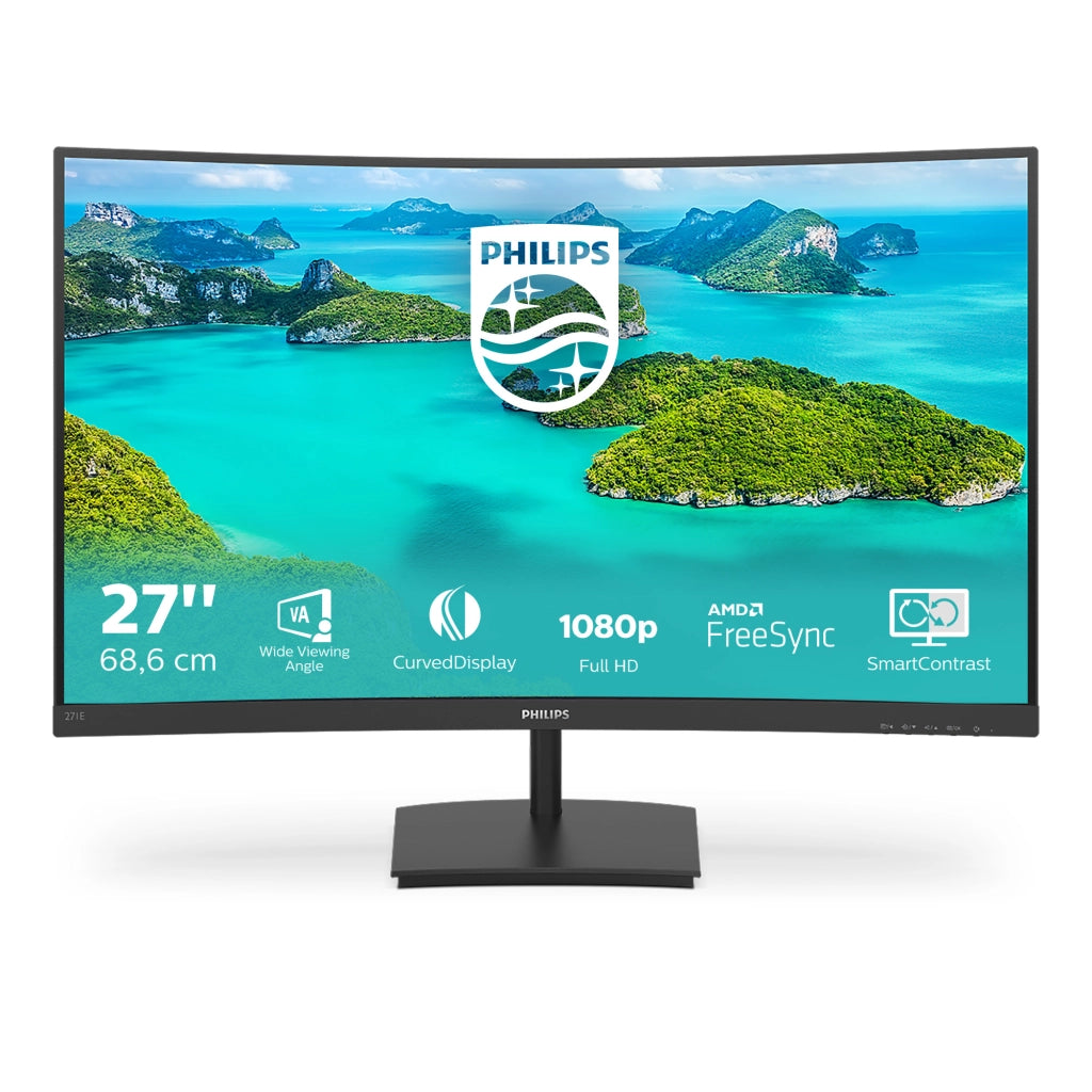 MON 27 LED CURVED 4MS MM VGA HDMI FHD PHILIPS 271E1SCA/00