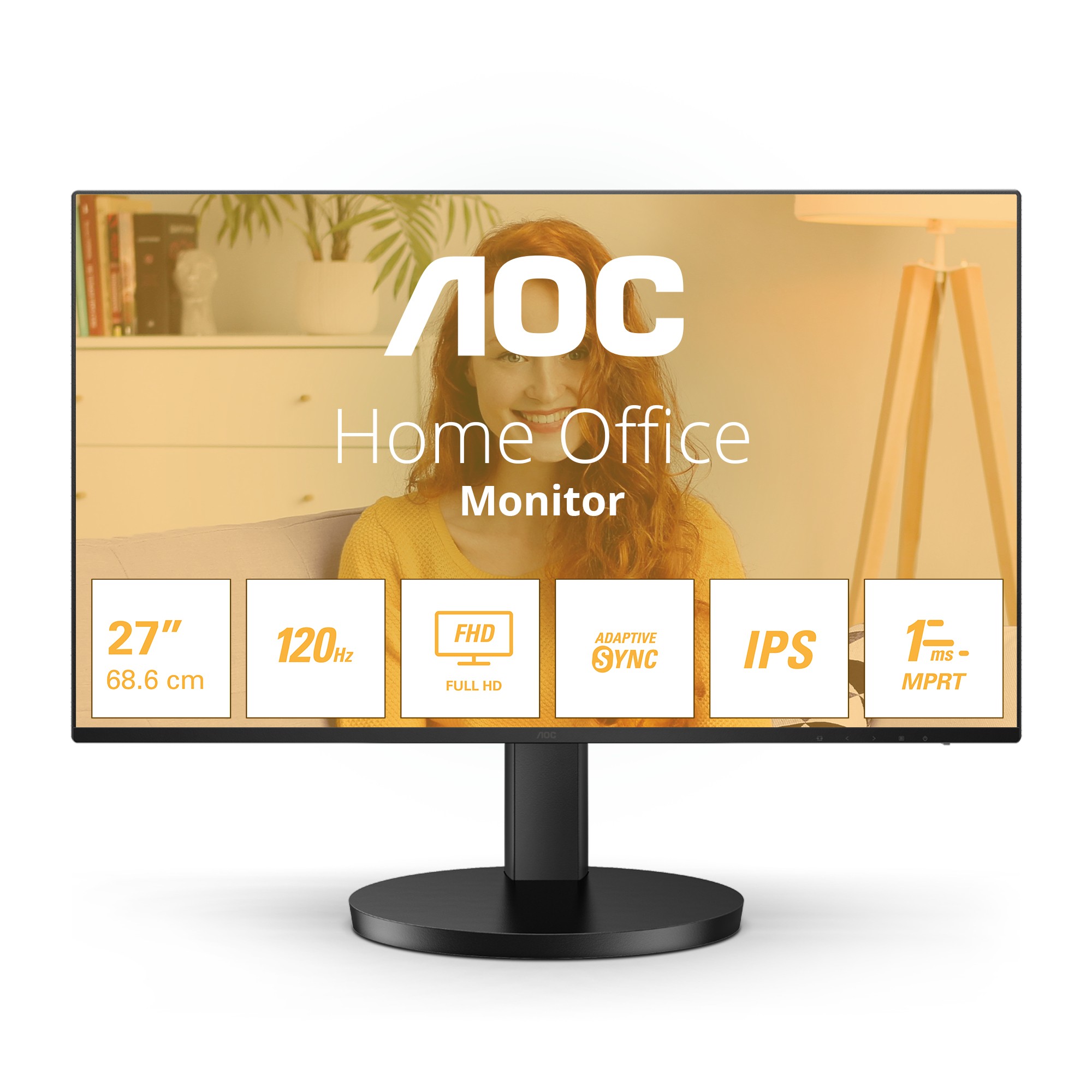 Mon 27Ips 100Hz 1Ms Hdmi Vga Mm Aoc 16:9 27B3Ha2