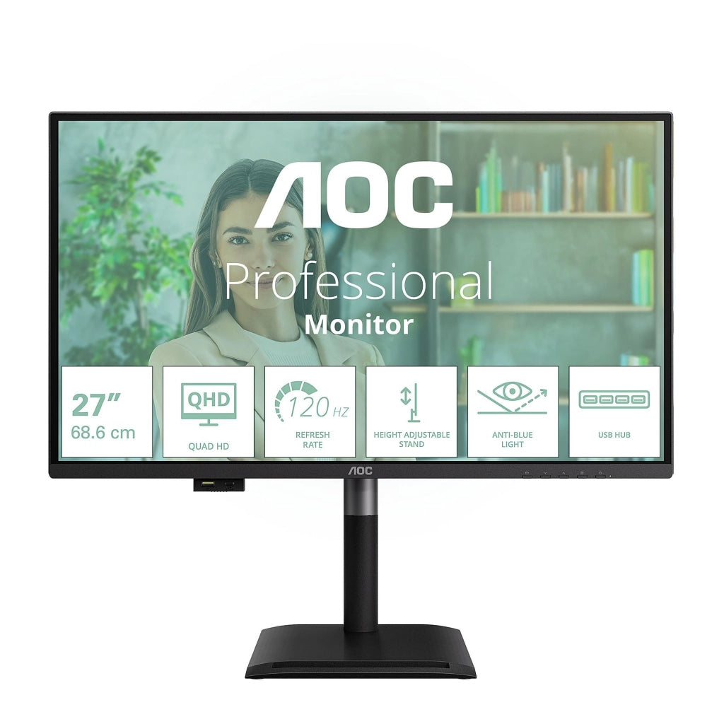 MON 27IPS QHD HDMI DP USBC USB MM AOC Q27P4U 120HZ 1 MS MON 27IPS QHD HDMI DP USBC USB MM AOC Q27P4U 120HZ 1 MS