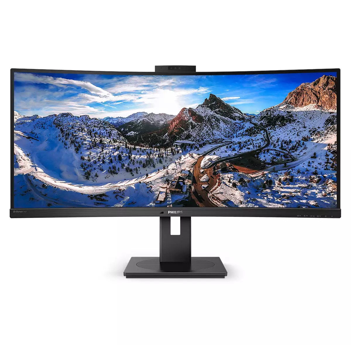 Mon 34Va Curvo 21:9 Wqhd Webcam Mm Philips 346P1Crh Hdmi Dp Usbc Reg