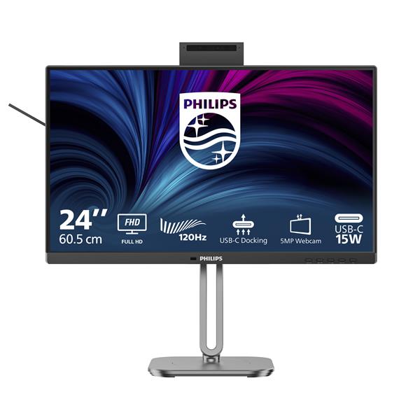 Monitor 23,8" ( IPS 1920x1080 FULL HD 120Hz ) 4000 SERIES Black e Silver 24B2U4301H 00