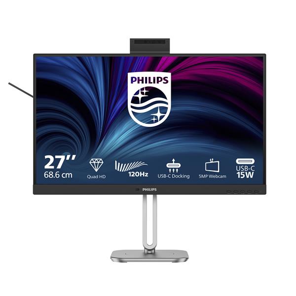 Monitor 27" ( IPS 2560x1440 QHD 2K 120Hz ) 4000 SERIES Silver e Black 27B2U4601H 00