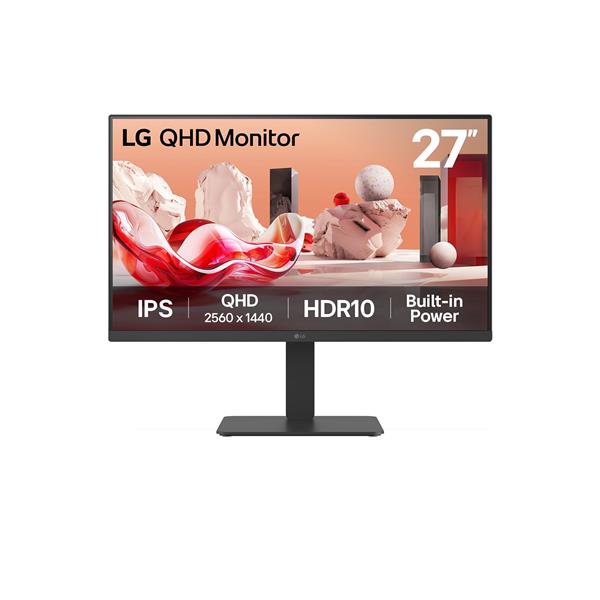 Monitor 27" ( IPS 2560x1440 QHD 2K 75Hz ) Black 27BA54QB B