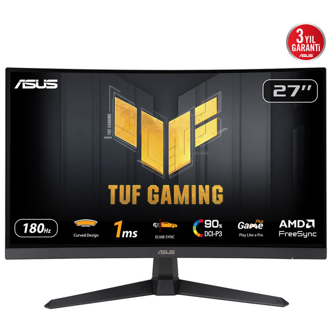 Monitor 27" ( LED 1920x1080 FULL HD 180Hz ) TUF GAMING VG27VQ3B Curvo Black 90LM0A90 B01170
