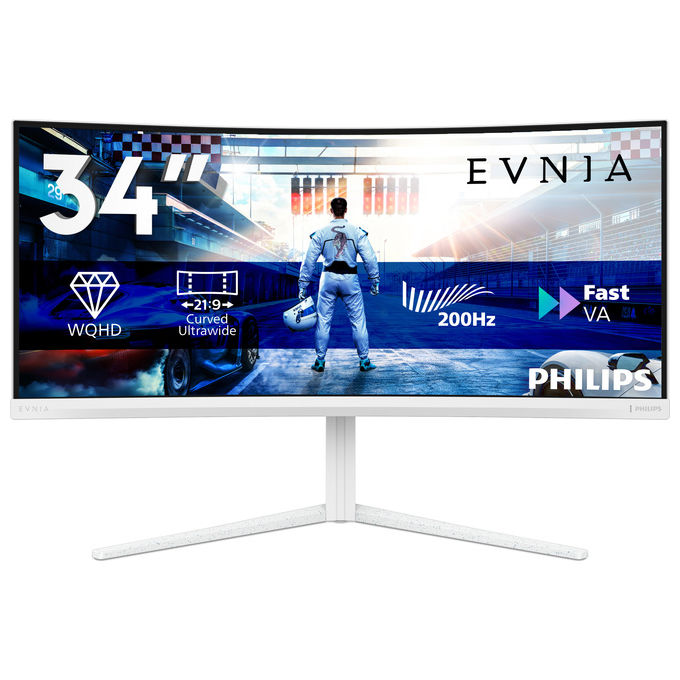 Monitor 34" ( LED 3440x1440 UWQHD 200Hz ) EVNIA 5000 Ambiglow White 34M2C5601QA 00