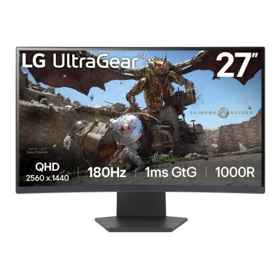 Monitor gaming UltraGear 27" | Serie GS60QC | QHD Curvo, 180Hz, 1ms - 27GS60QC-B