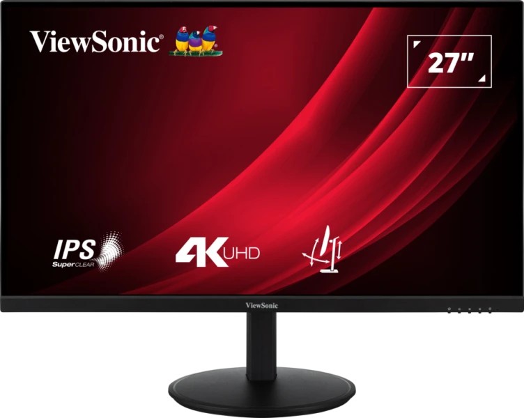 Monitor LED ViewSonic VG2708-4K 27 IPS UHD 4K HDR - Tempo di risposta 4 ms - 16:9 - Inclinazione regolabile - HDMI DisplayPort Audio - Angolo di visione 178º - VESA 100x100 mm