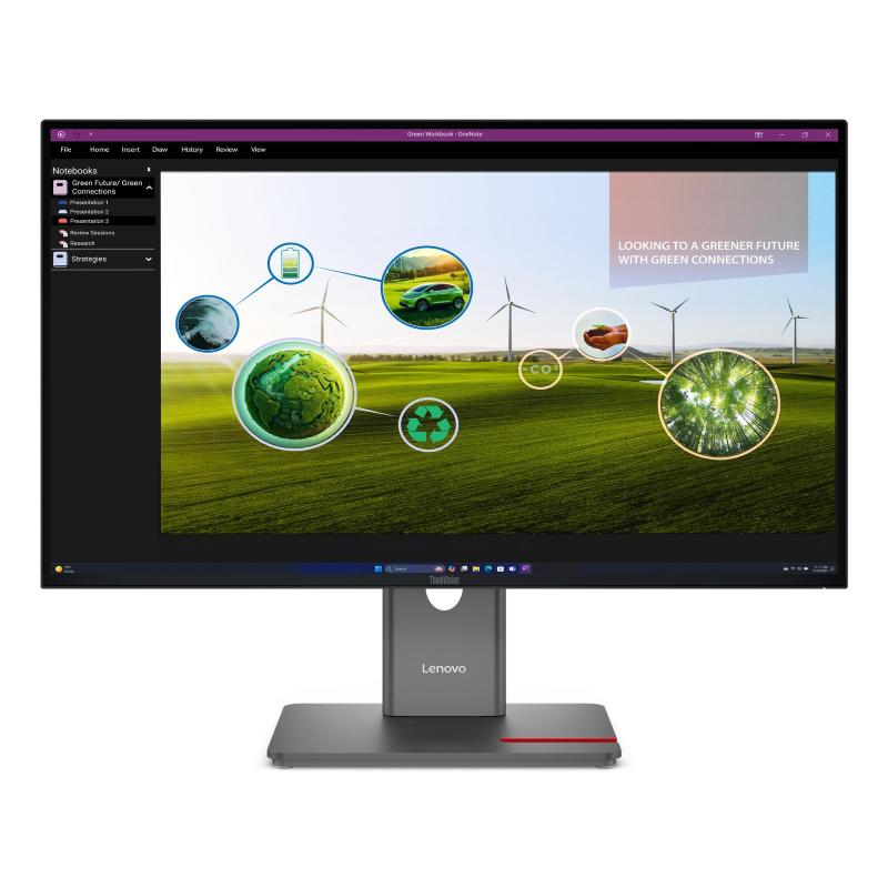 Monitor lenovo p27q-40 64a7gat6eu 27 eco ips/qhd/hdmi,dp,usb-c (15w)/daisy chain