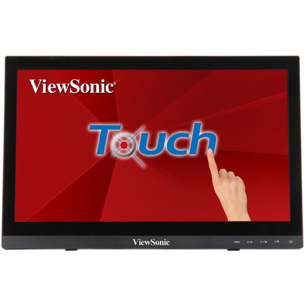 Monitor touch LCD HD ViewSonic da 16 - Fino a 10 punti touch - Tempo di risposta 12 ms - Altoparlanti da 2 W - Angolo di visione 90° - HDMI VGA - VESA 75x75 mm