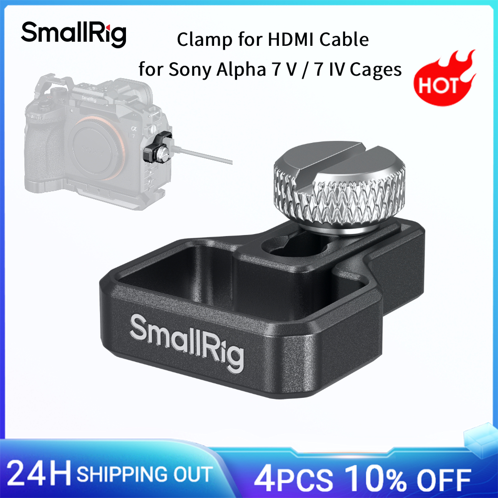 Morsetto SmallRig 7V / 7IV per cavo HDMI per gabbie Sony Alpha 7 V / 7 IV, per kit gabbia Half Cage, garantisce una trasmissione dati stabile