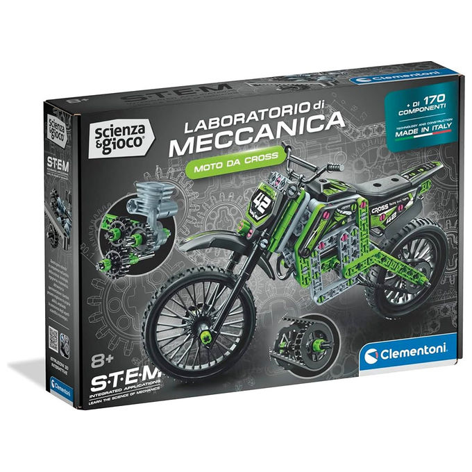 Moto da crozz Laboratorio di meccanica ( 170 pz ) SCIENZA E GIOCO 8a+ 19460