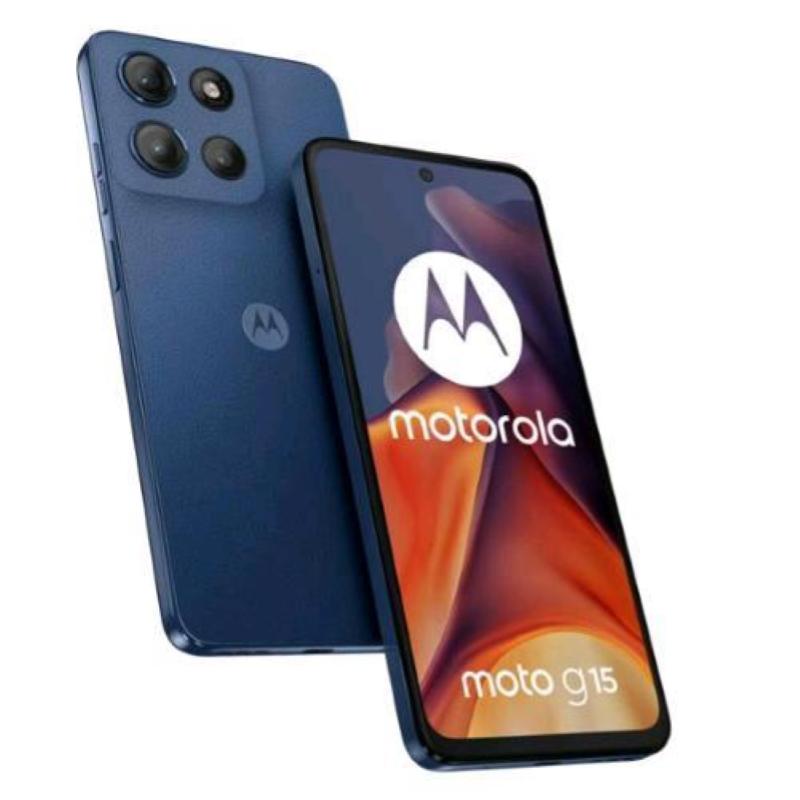 Motorola moto g15 smartphone 6.72`` 50mp 5200mah 8gb 256gb blu marino