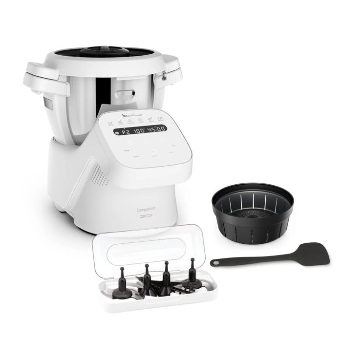 MOULINEX Companion HF8401 ROBOT DA CUCINA, 1550 W, capacità ciotola 1,4 l, Bianco