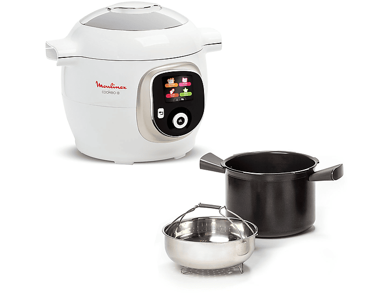 MOULINEX COOKEO+ CE85BA10 MULTICOOKER, 1600 W, capacità ciotola 6 l, Bianco
