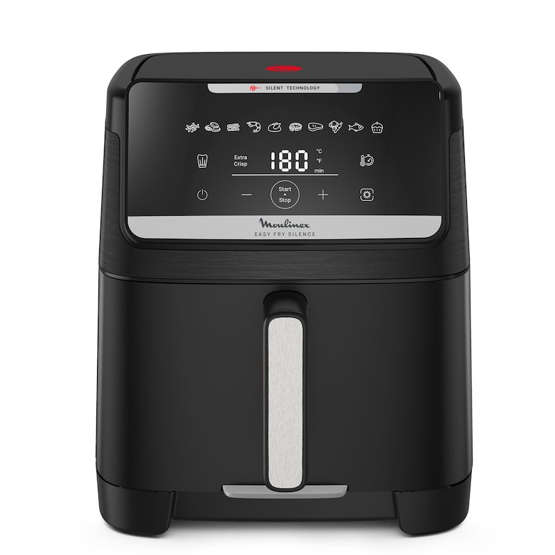 MOULINEX EASY FRY SILENCE EZ8428 FRIGGITRICE AD ARIA, capacità 7 l, Max potenza 1800 W, 10 programmi, da 40 °C a 220 °C, Nero