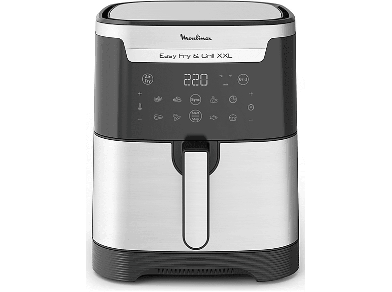 MOULINEX EasyFry&Grill XXL EZ801D FRIGGITRICE AD ARIA, capacità 6,5 l, Max potenza 1800 W, ACCIAIO INOX